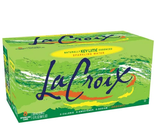 LaCroix Key Lime Sparkling Water 8pkc 12oz
