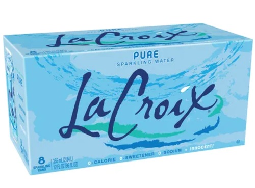 LaCroix Pure Sparkling Water 8pkc 12oz
